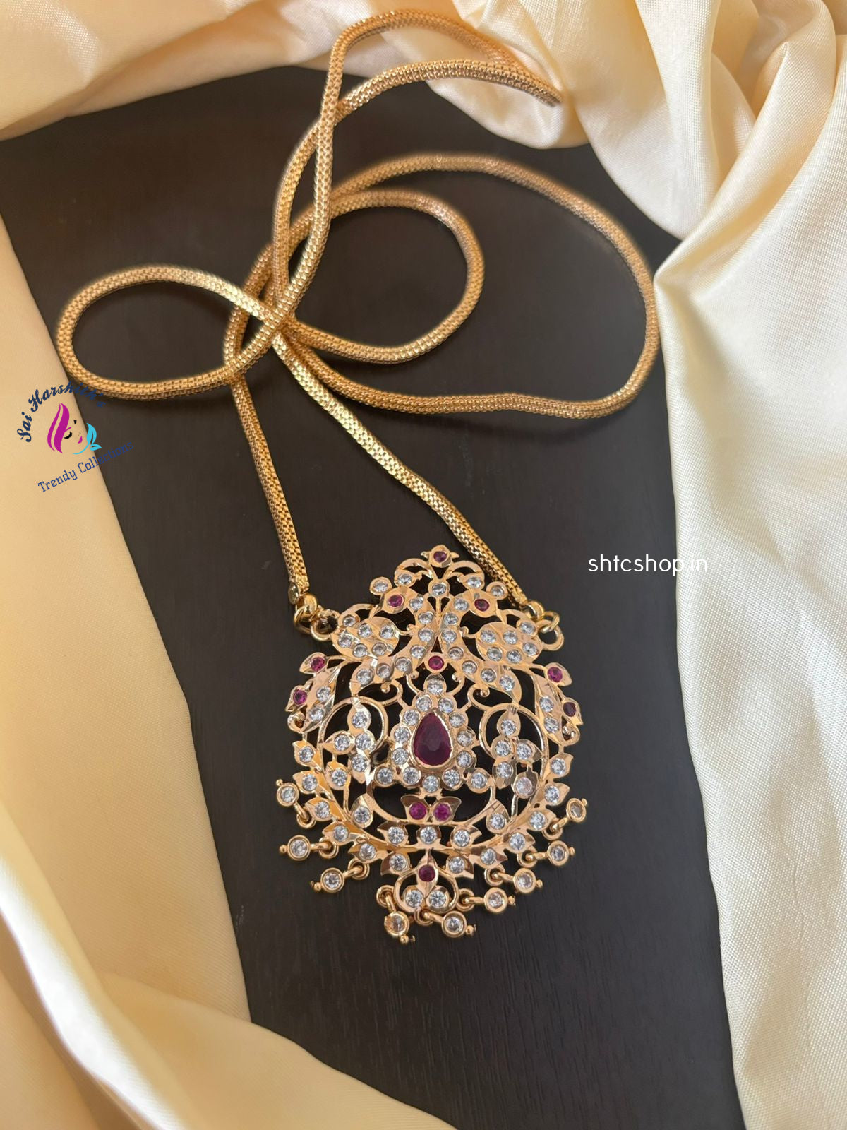 Traditional Impon / Five Metal Pendant with 30 Inches chain - SHTC1249