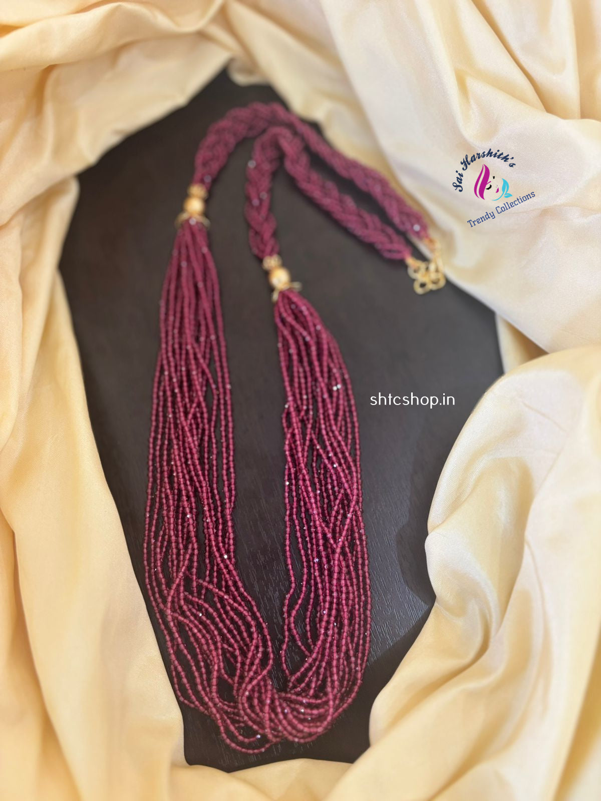 Premium Quality Muti layer crystal Beaded Chain - SHTC1340