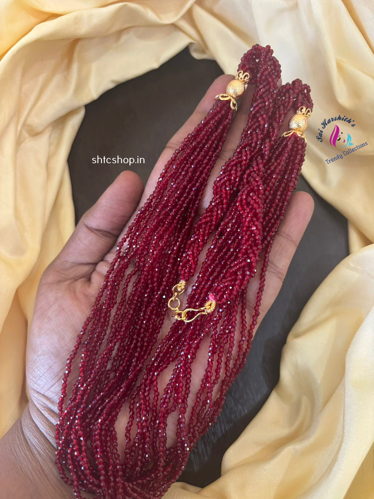 Premium Quality Muti layer crystal Beaded Chain - SHTC1340