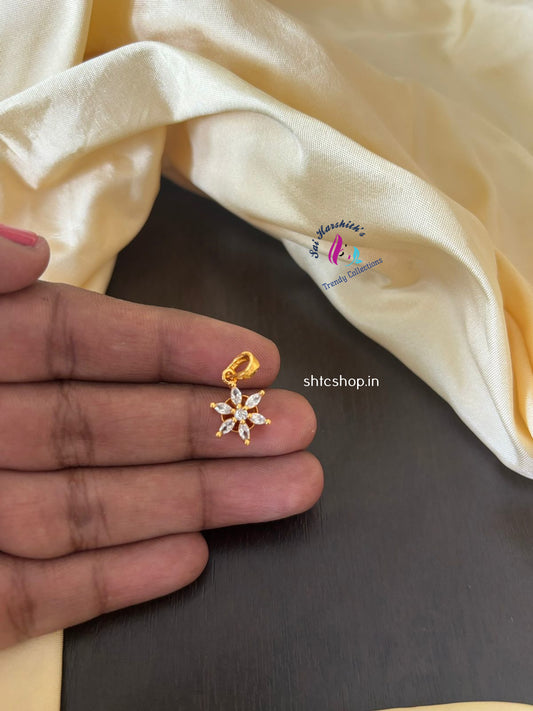 1 gm Gold Polished AD Pendants - SHTC1380