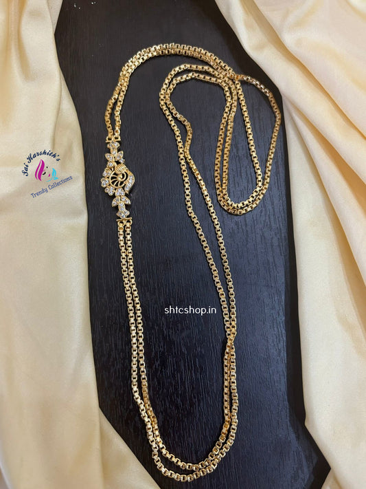 2 layer Five Metal Mugappu Chains - SHTC1396