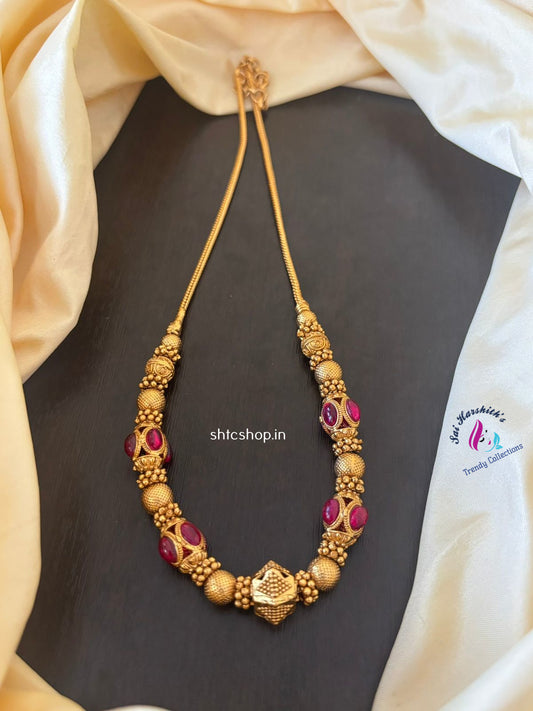 Matte Finish Gooseberry Necklace - SHTC1408