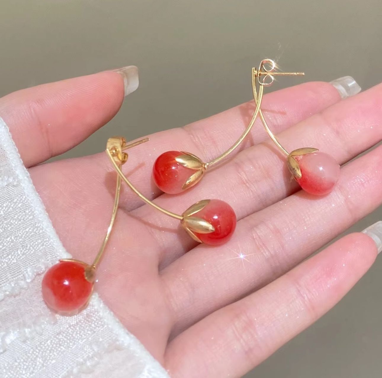 Cherry Earrings - KE141