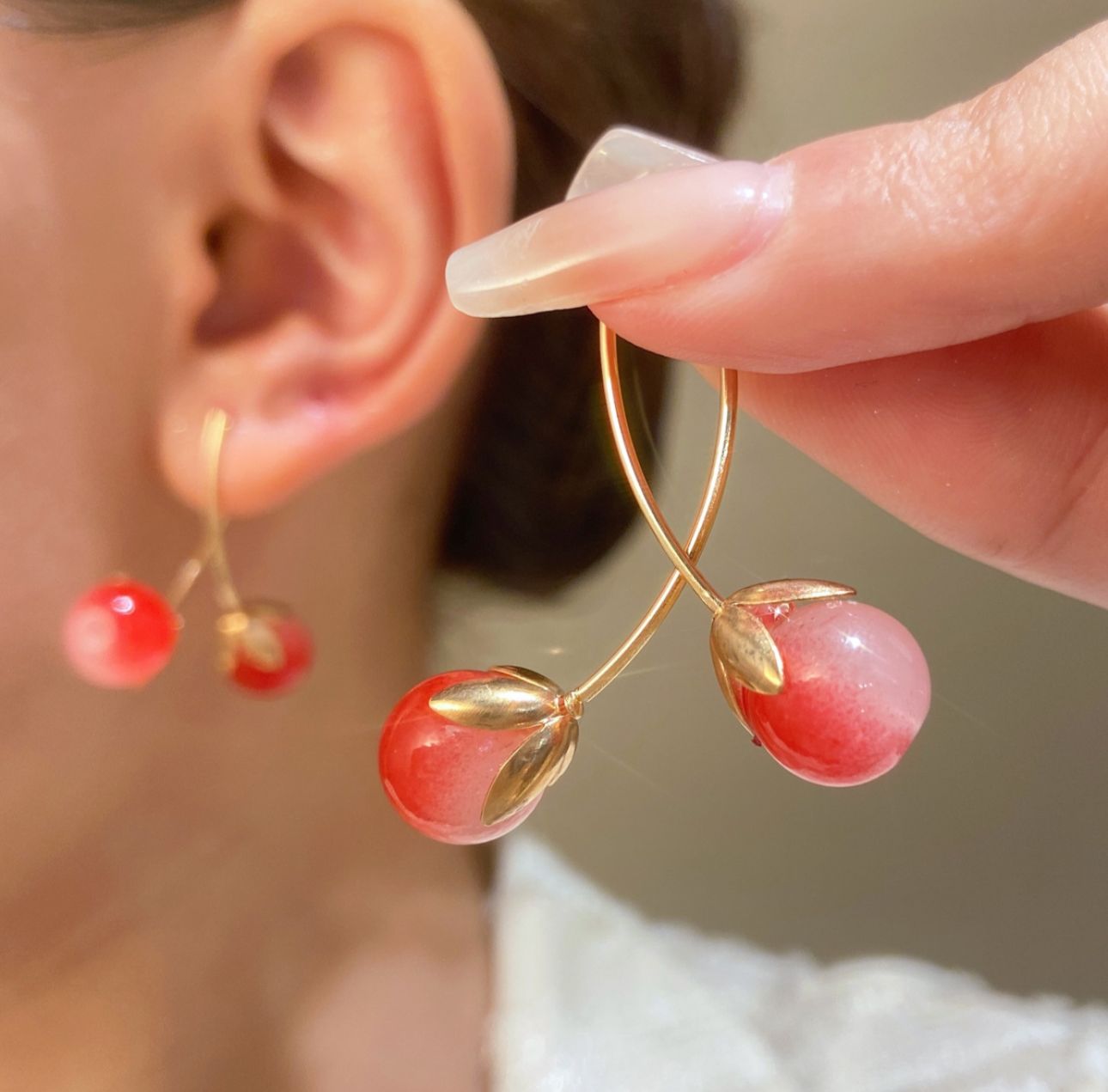 Cherry Earrings - KE141