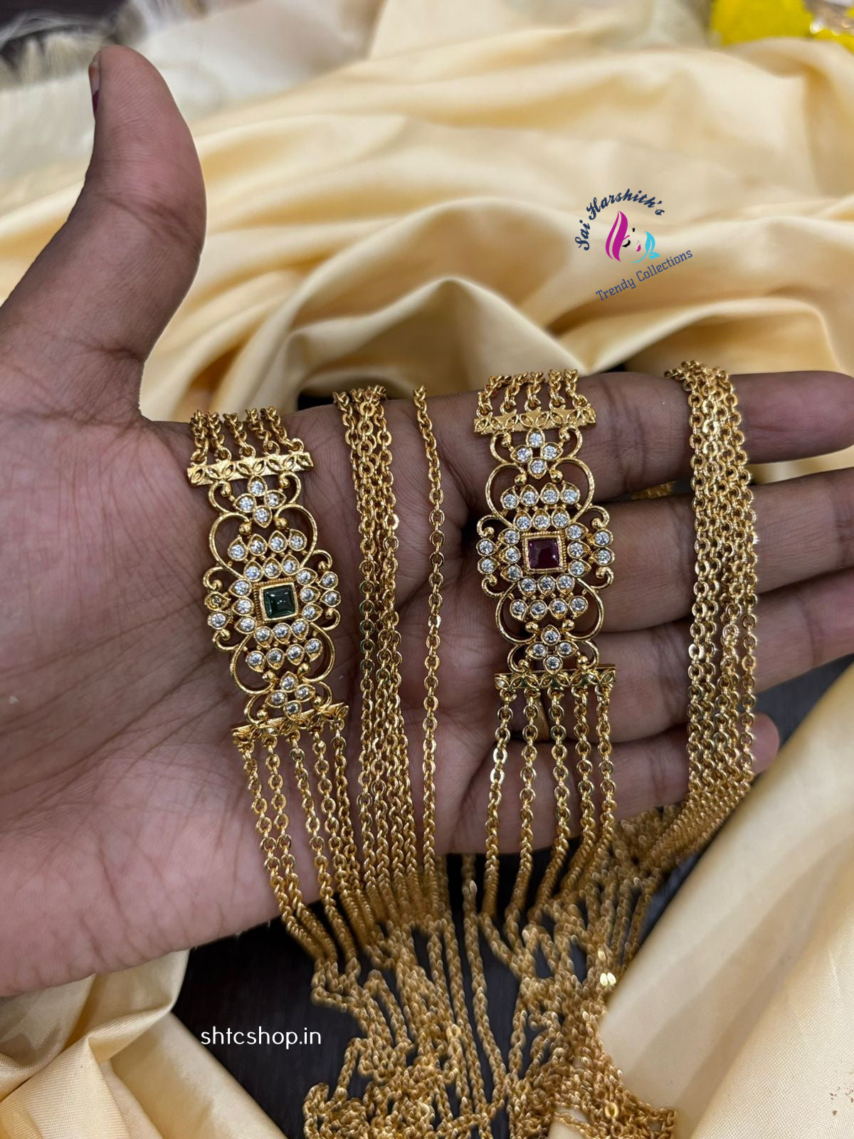 30 inches 5 Layer Matte Finish Mugappu Chain - SHTC1420