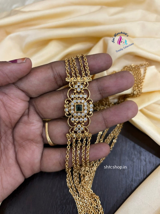 30 inches 5 Layer Matte Finish Mugappu Chain - SHTC1420