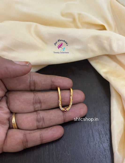 Impon Vangi Rings (Pink & White) - SHTC1465