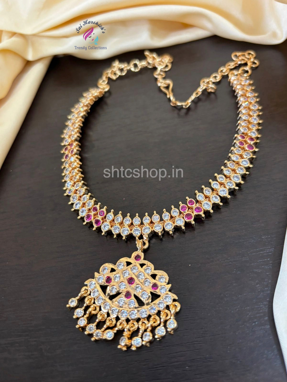 Five Metal / Impon Traditional Attigai / Necklace - SHTC1479
