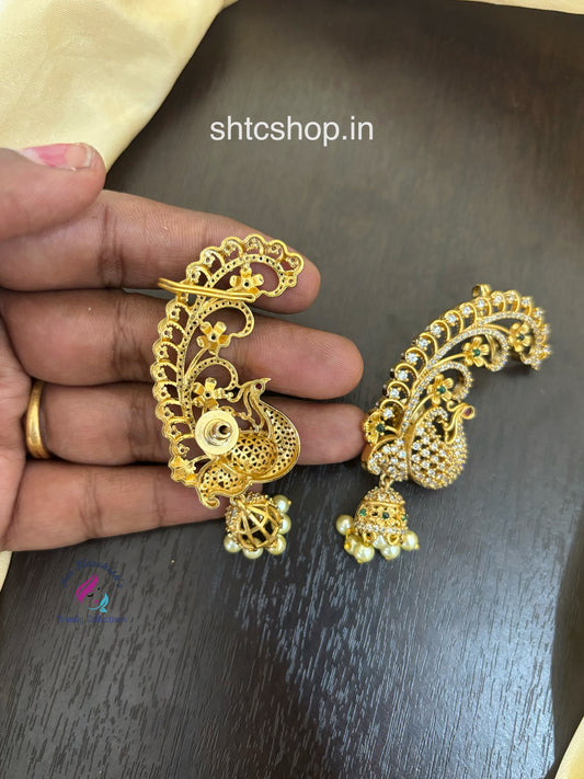Matte Finish AD Jumkas with Ear Cuff - SHTC1483