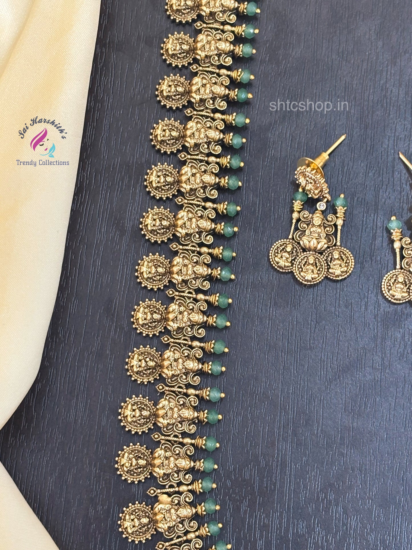 Temple Finish Coin Haram with Earrings - SHTC1507