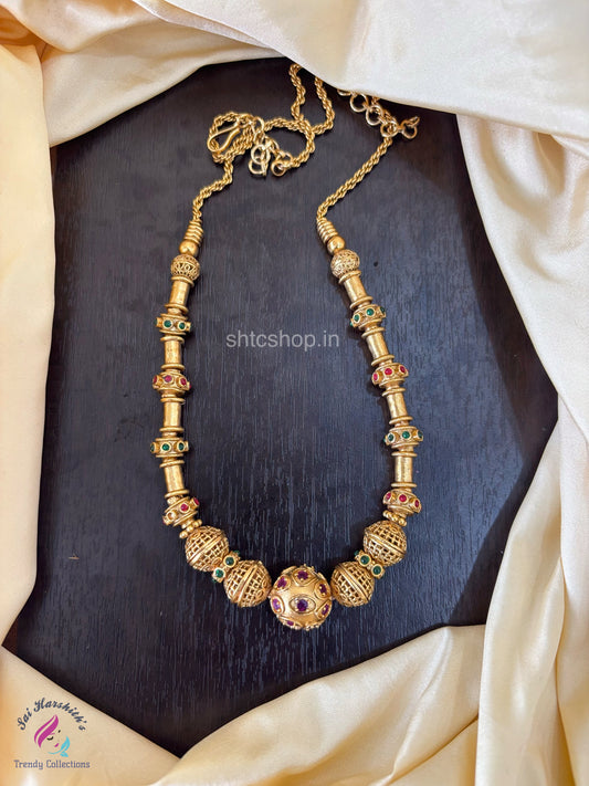 Matte Finish Gooseberry Necklace - SHTC1512