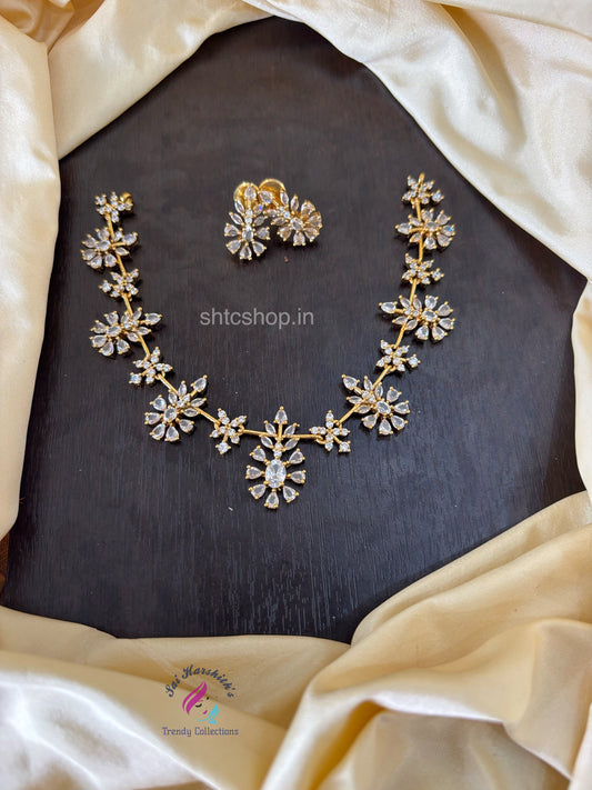 Matte Finish Zirconia Neckalce without any images - SHTC1520