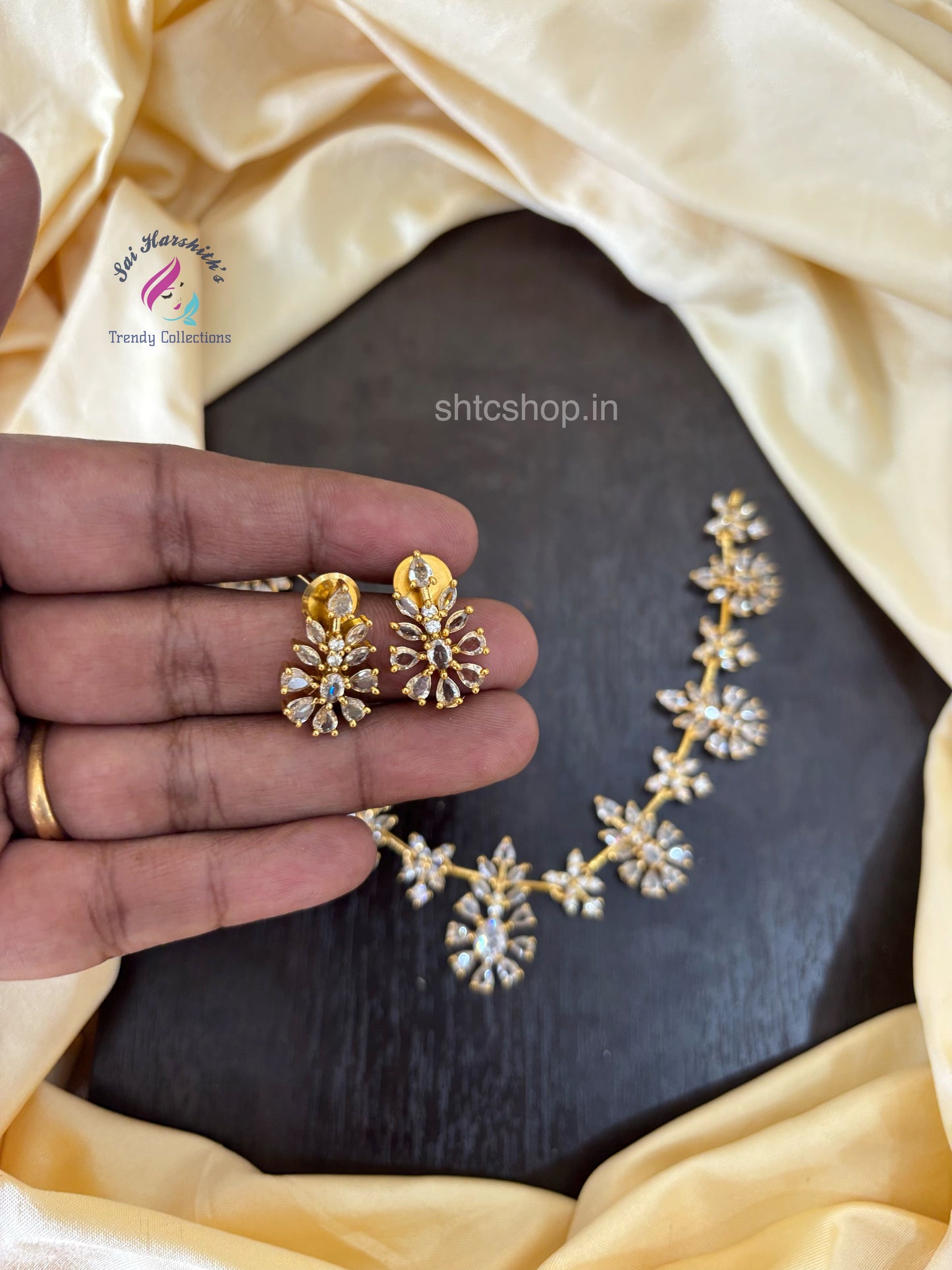Matte Finish Zirconia Neckalce without any images - SHTC1520