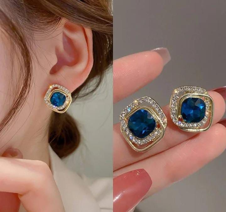 Blue Lush Celebrity Earrings - KE154