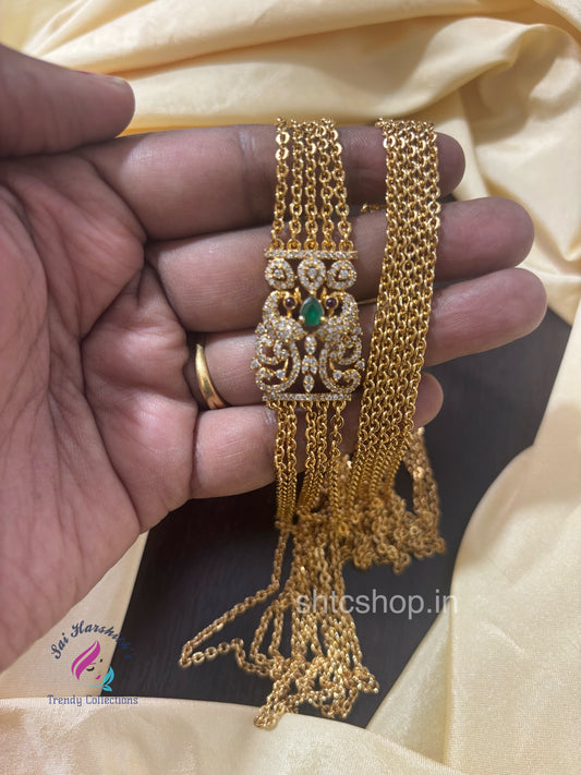 30 inches 5 Layer Matte Finish Mugappu Chain - SHTC1565