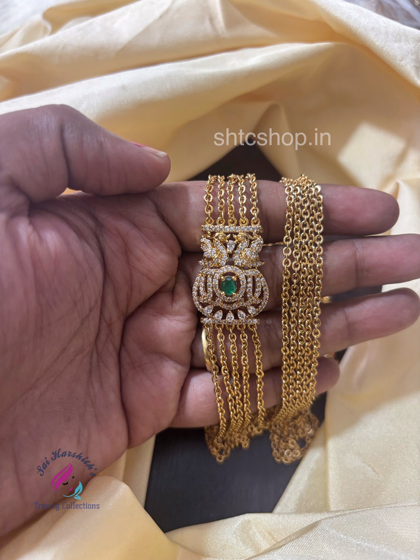 30 inches 5 Layer Matte Finish Mugappu Chain - SHTC1566