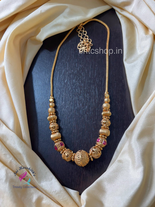 Matte Finish Gooseberry Necklace - SHTC1570