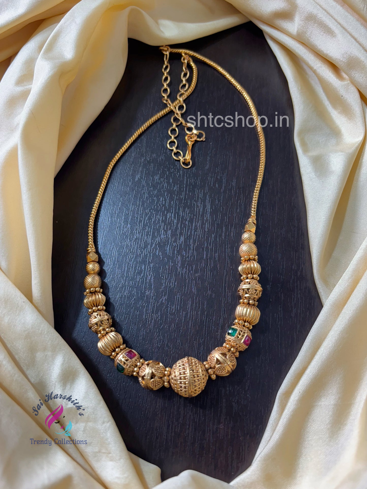 Matte Finish Gooseberry Necklace - SHTC1574