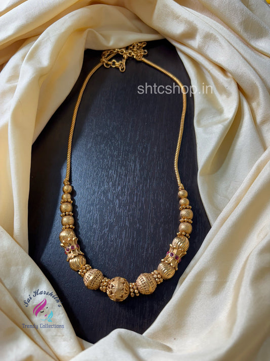 Matte Finish Gooseberry Necklace - SHTC1576