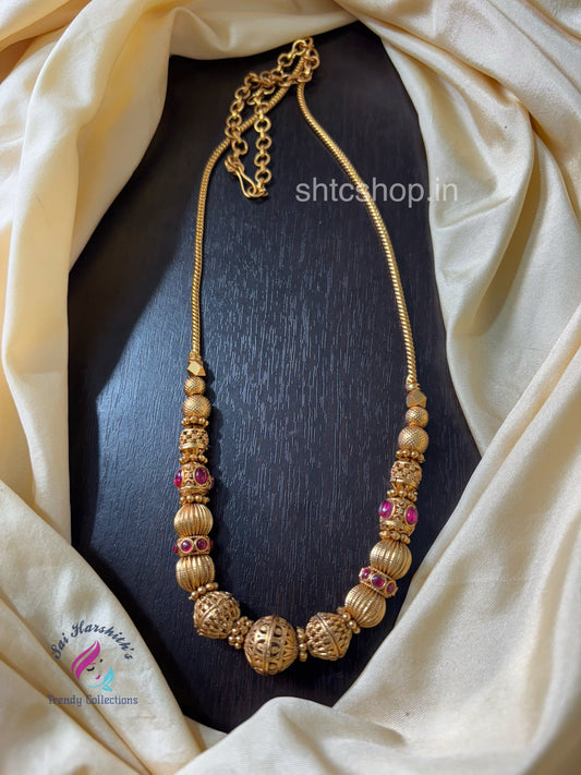 Matte Finish Gooseberry Necklace - SHTC1577