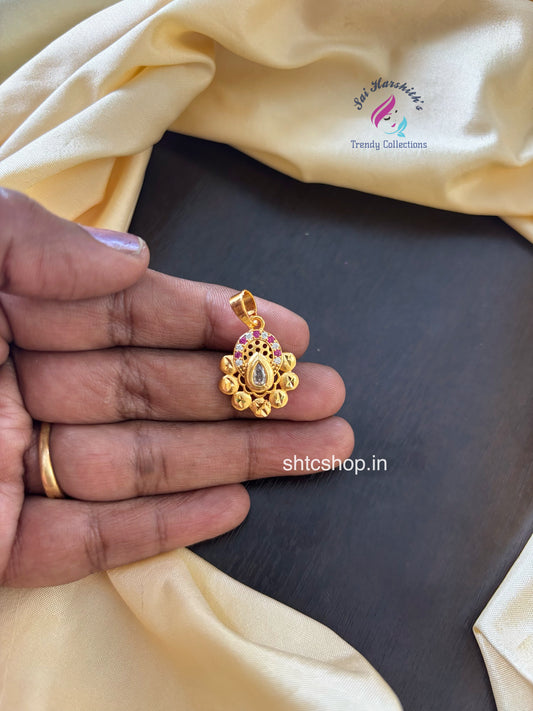 1 gm gold polished pendant without any images - SHTC1588