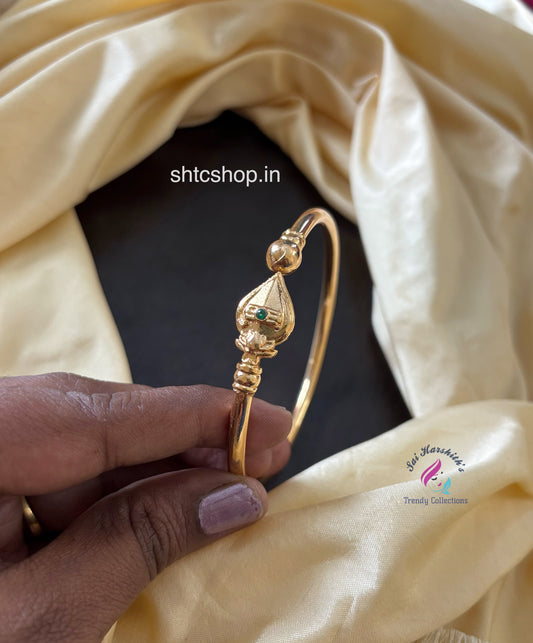 Impon / Five Metal Kada Bangle or Kaapu (Openable ) with Vel for Men and Women - SHTC1619