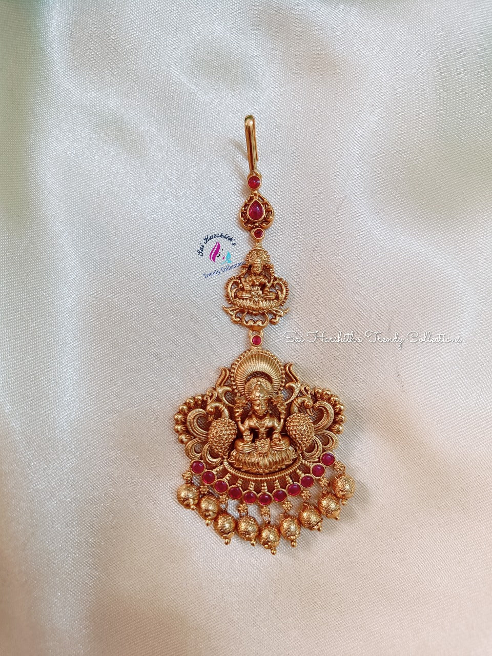 Golden Radiance Brass Maang Tikka - SHTC168