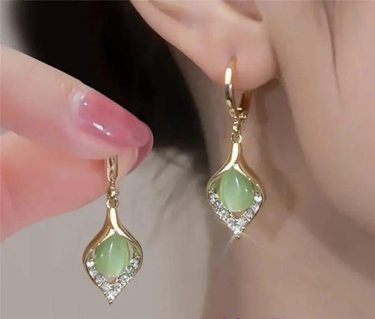 Trending Tulip petal Opal Earrings - KE168