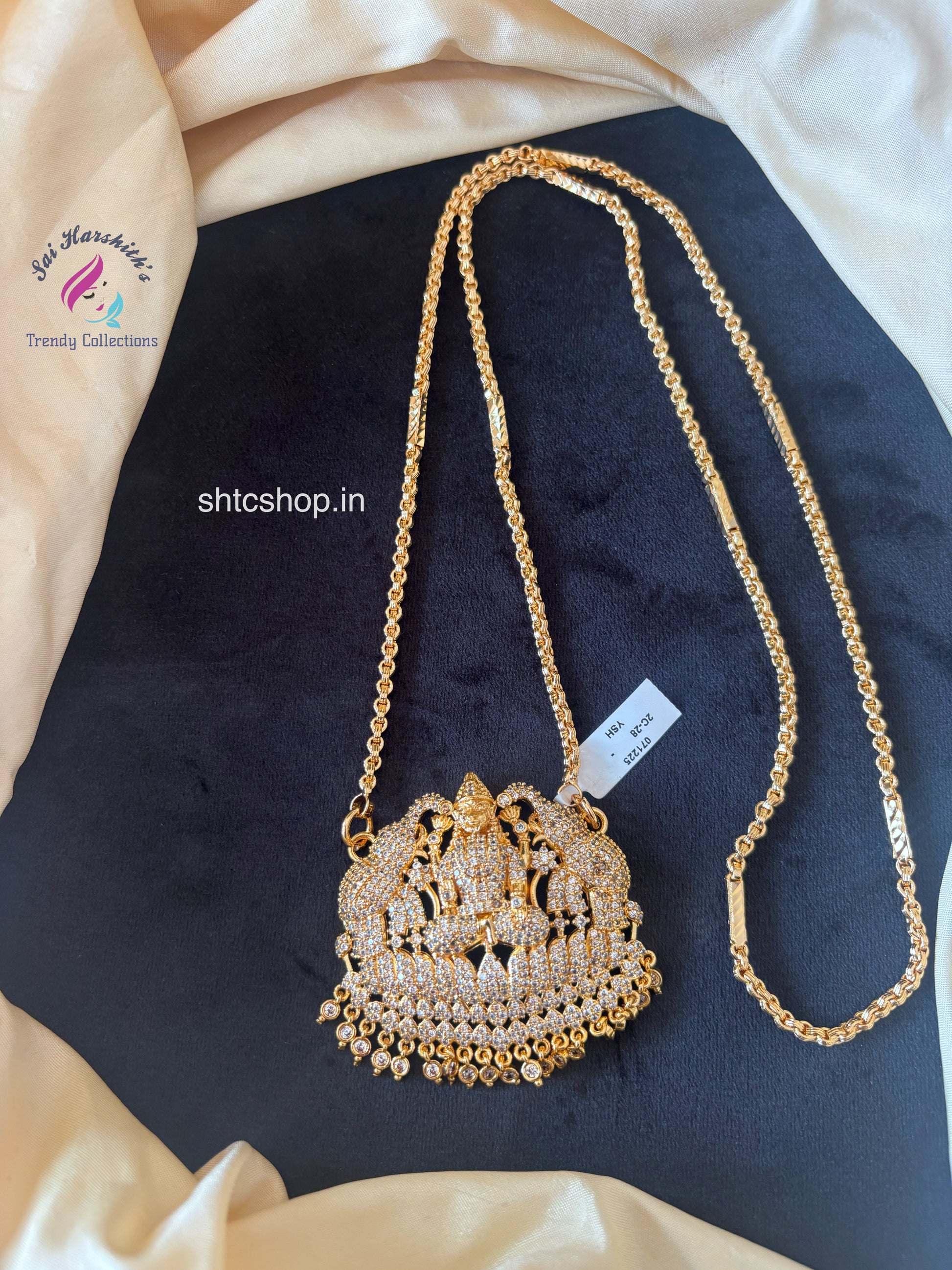 1 Gm Gold Polished 30 inches Dollar Chain - SHTC1722