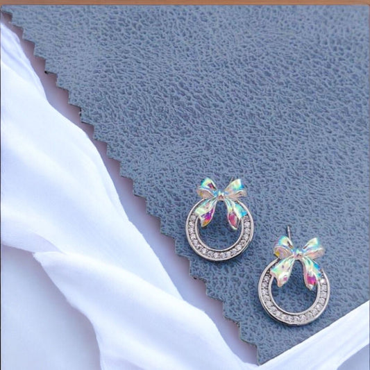 Silver plated Kiyu Ziyu Korean earrings - KE172