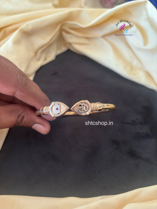 Five Metal/ Panchalogam / Impon Kada Bangles for Men - SHTC1751