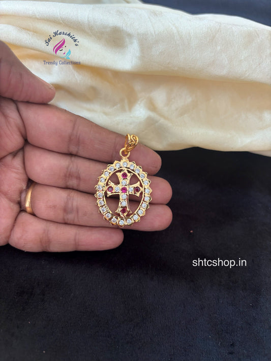 Impon / Five Metal Cross Pendant - SHTC1765