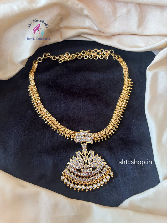 Impon/Five metal Attigai with AD stones - SHTC1772