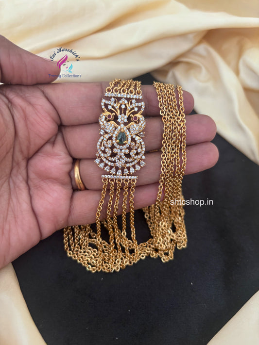 30 inches 5 Layer Matte Finish Mugappu Chain - SHTC1787