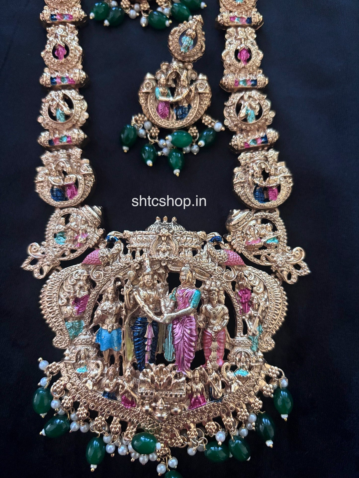 Matte Finish Srinivasa Kalyanam Jewellery Set (Rs 999 No COD OFFER APPLIED AT CHECKOUT) - SHTC1790