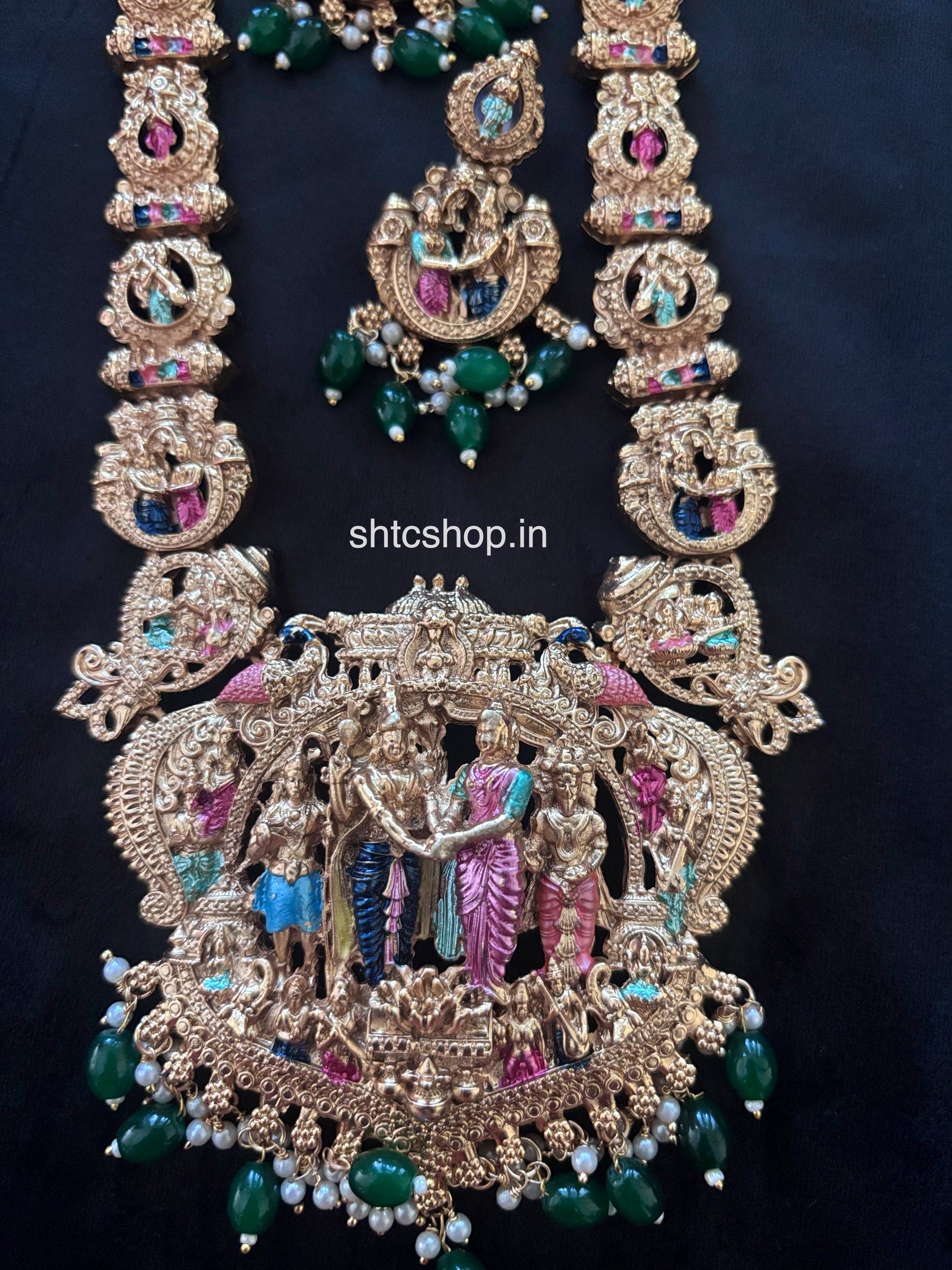 Matte Finish Srinivasa Kalyanam Jewellery Set (Rs 999 No COD OFFER APPLIED AT CHECKOUT) - SHTC1790