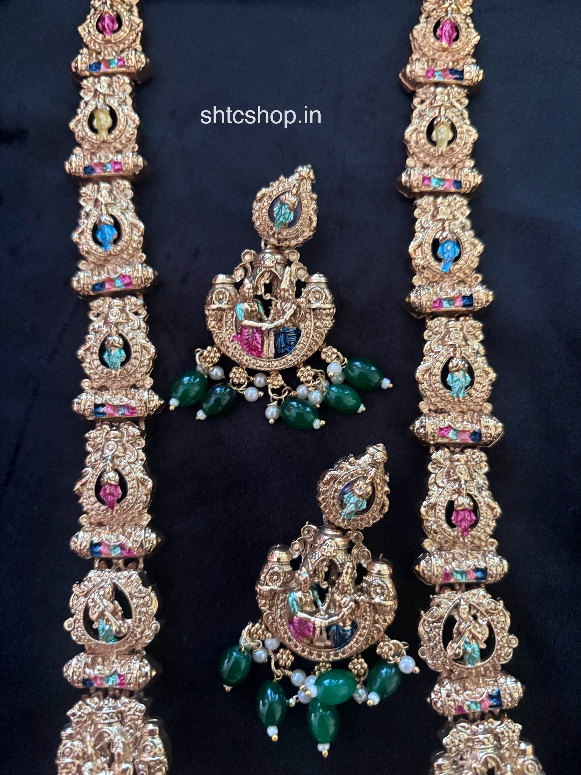Matte Finish Srinivasa Kalyanam Jewellery Set (Rs 999 No COD OFFER APPLIED AT CHECKOUT) - SHTC1790