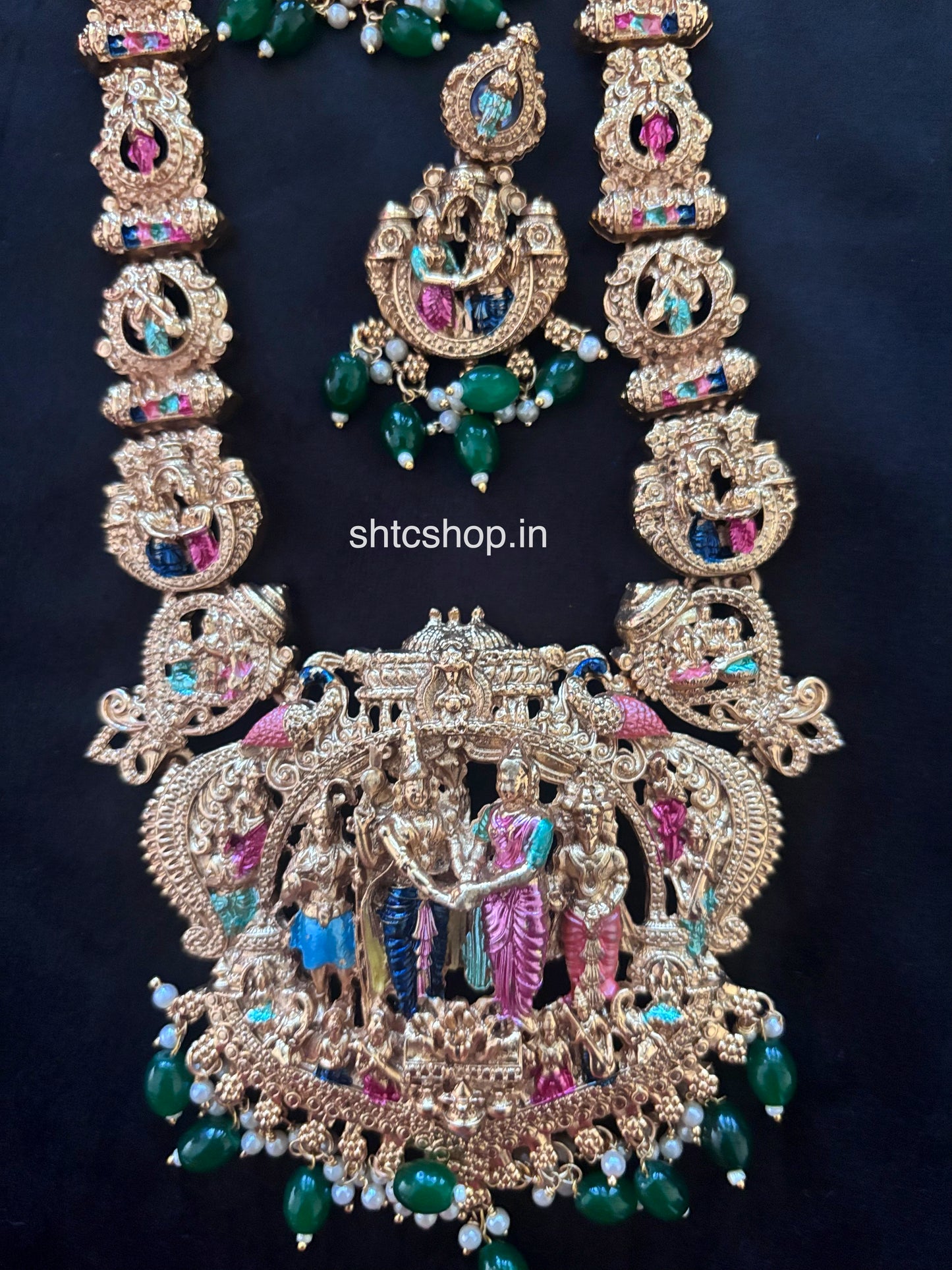 Matte Finish Srinivasa Kalyanam Jewellery Set (Rs 999 No COD OFFER APPLIED AT CHECKOUT) - SHTC1790