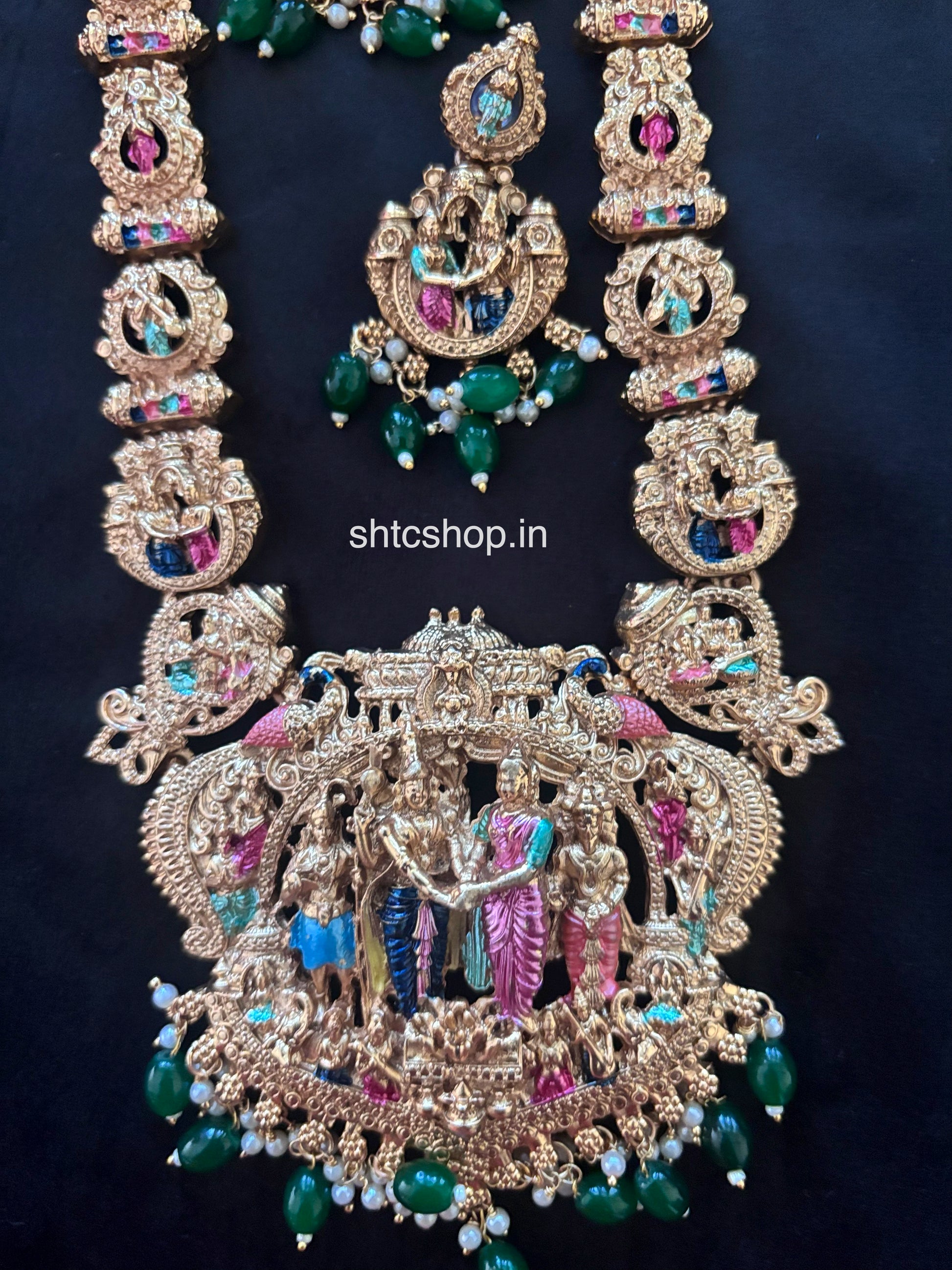 Matte Finish Srinivasa Kalyanam Jewellery Set (Rs 999 No COD OFFER APPLIED AT CHECKOUT) - SHTC1790