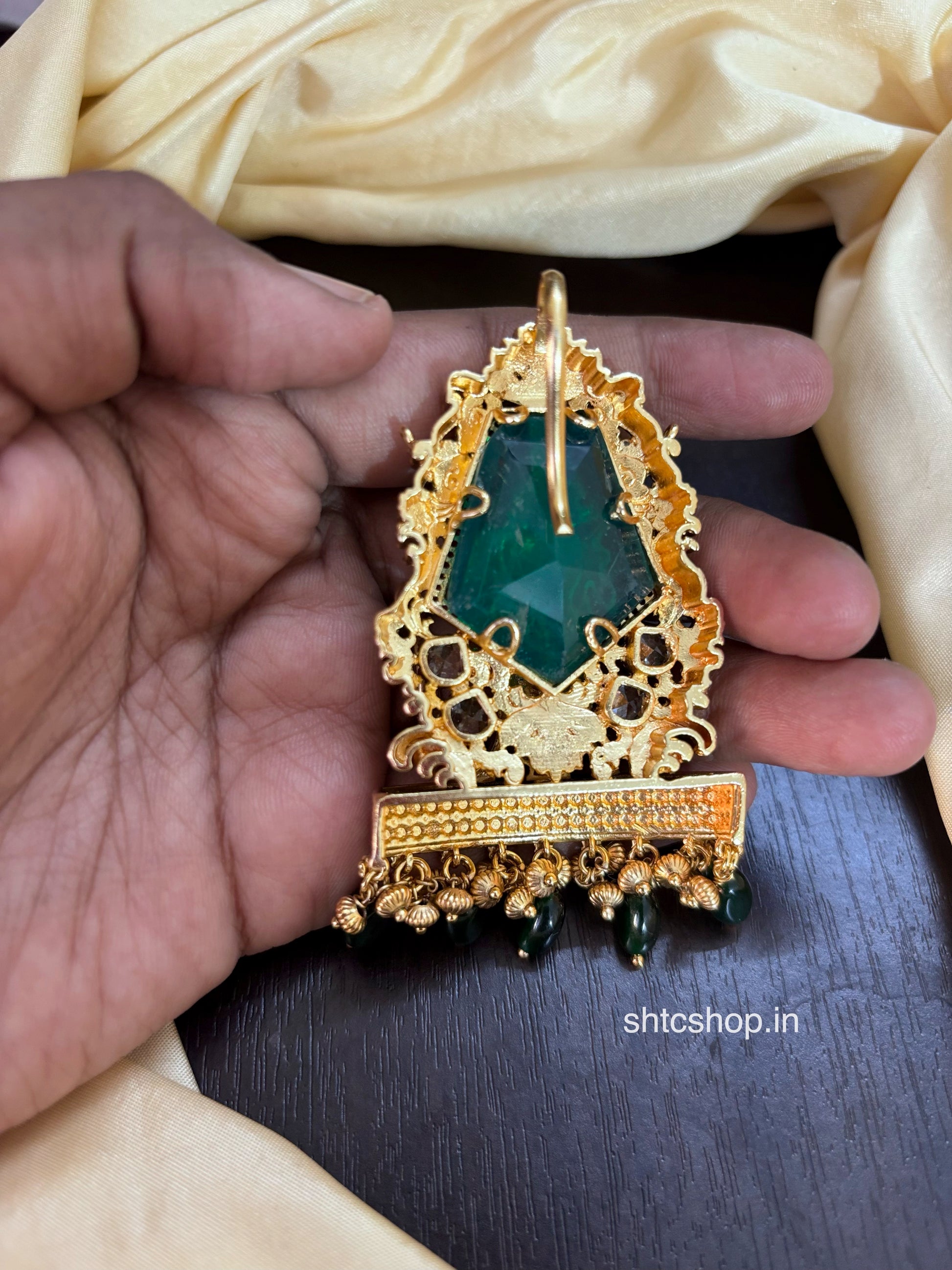 3D Meeenakshi amman Pendant with Matte Finish - SHTC1795