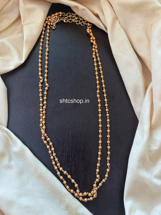24 inches Matte Finish Beaded chain (suitable for Pendants) - SHTC1805