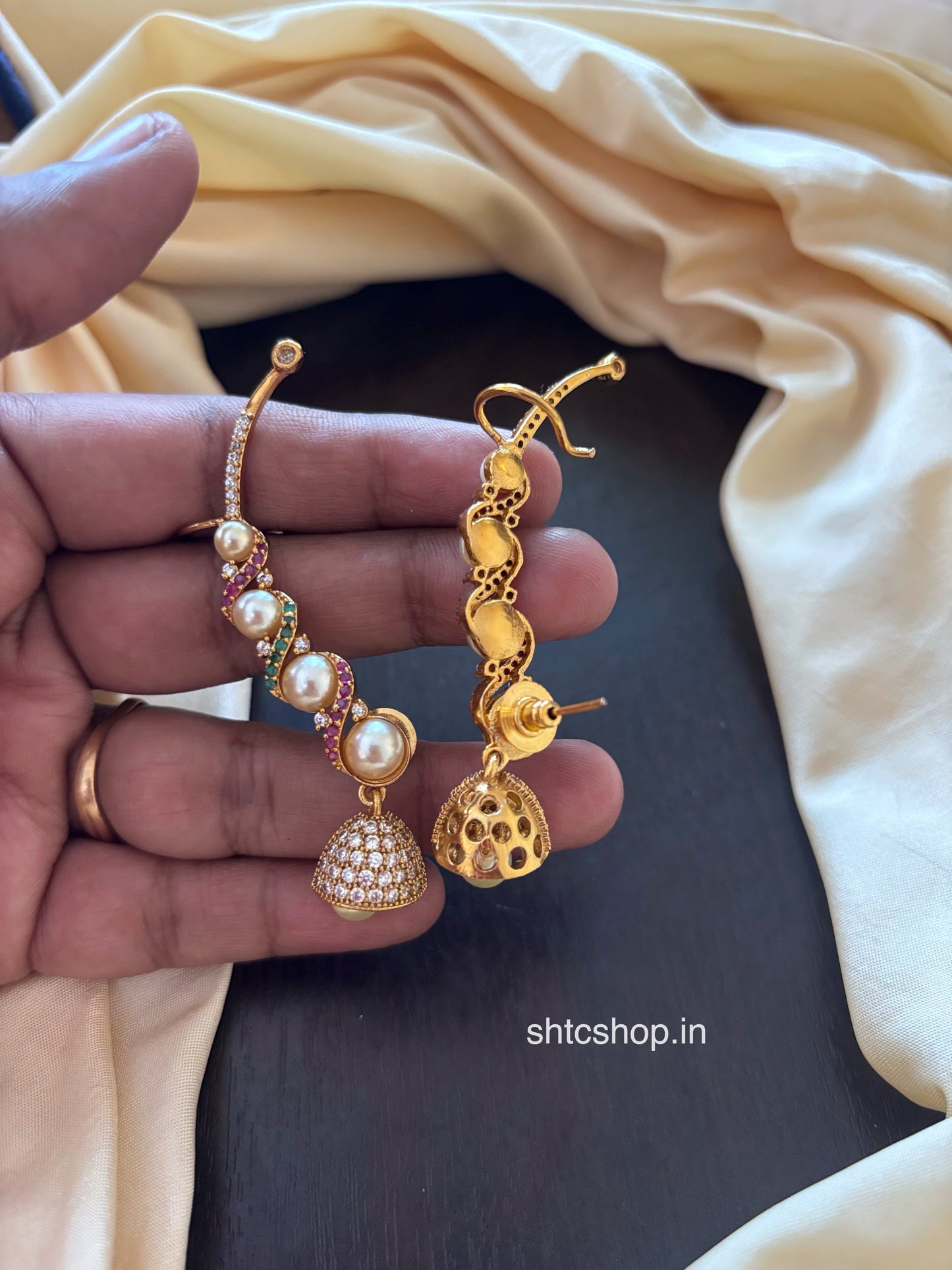 Matte Finish Ear Cuff with AD Stones - SHTC1828
