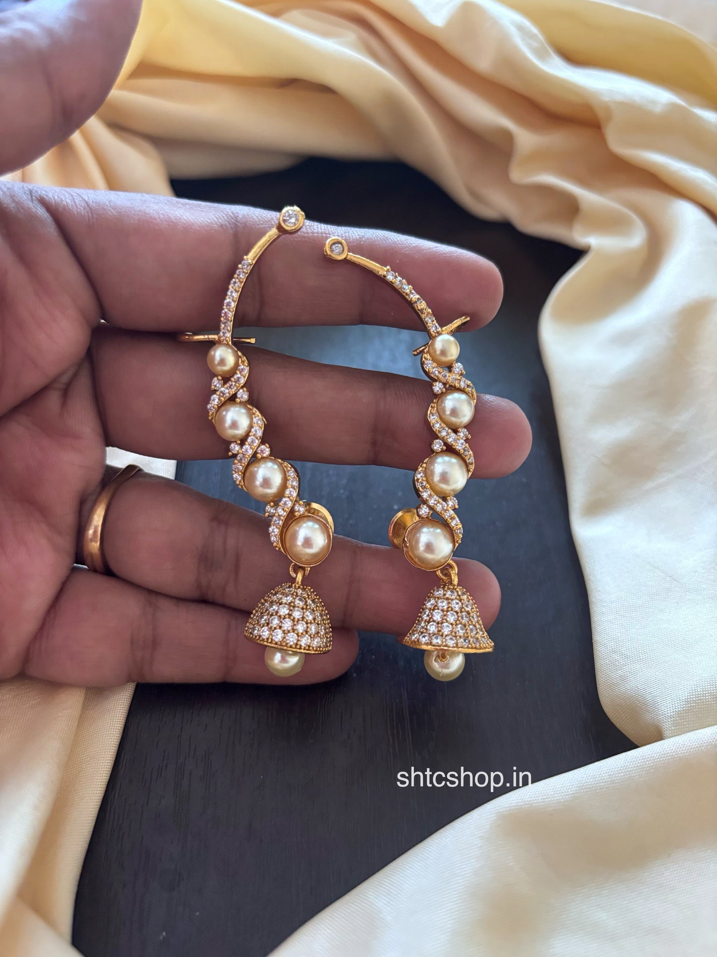 Matte Finish Ear Cuff with AD Stones - SHTC1828