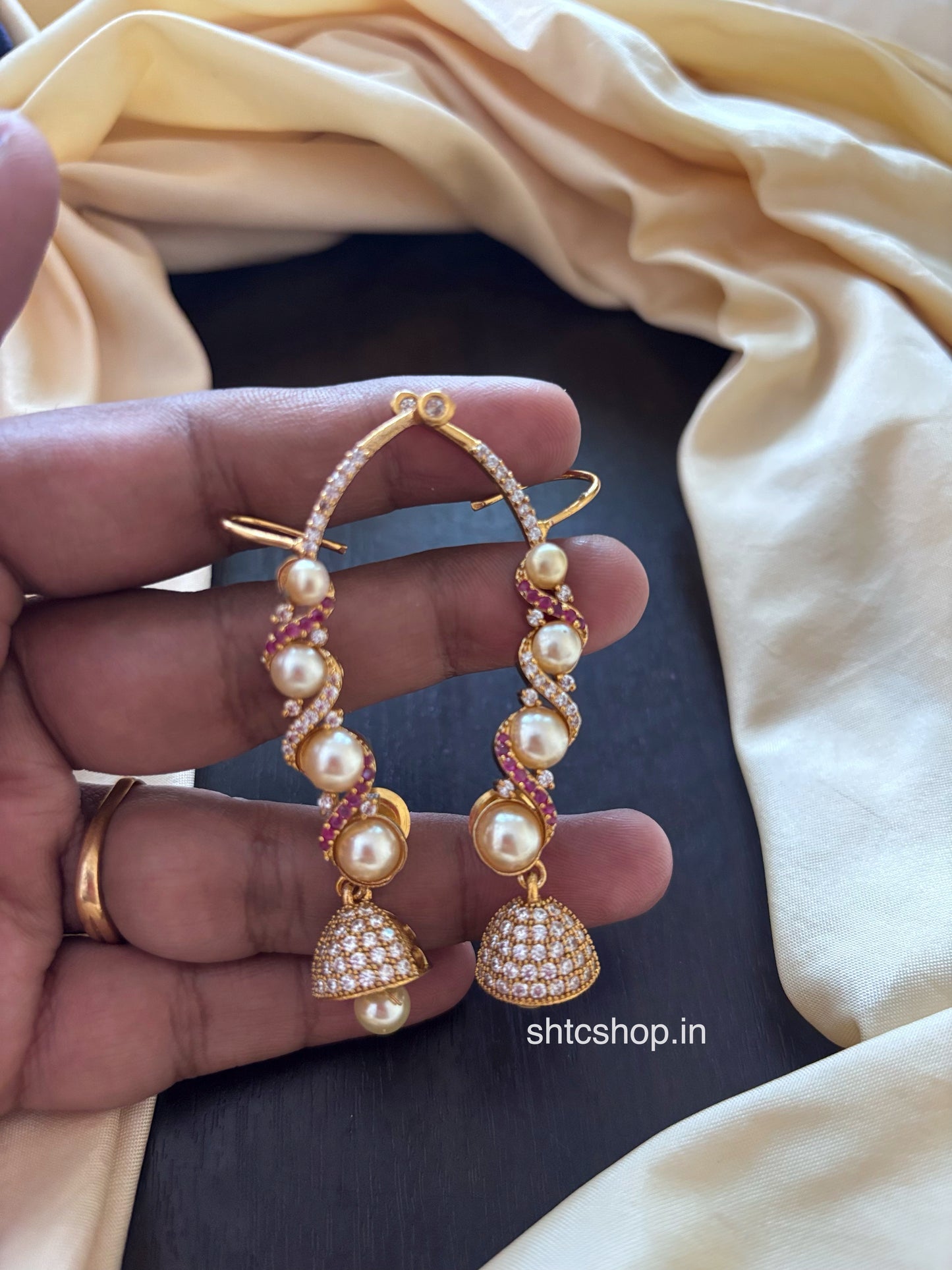 Matte Finish Ear Cuff with AD Stones - SHTC1828