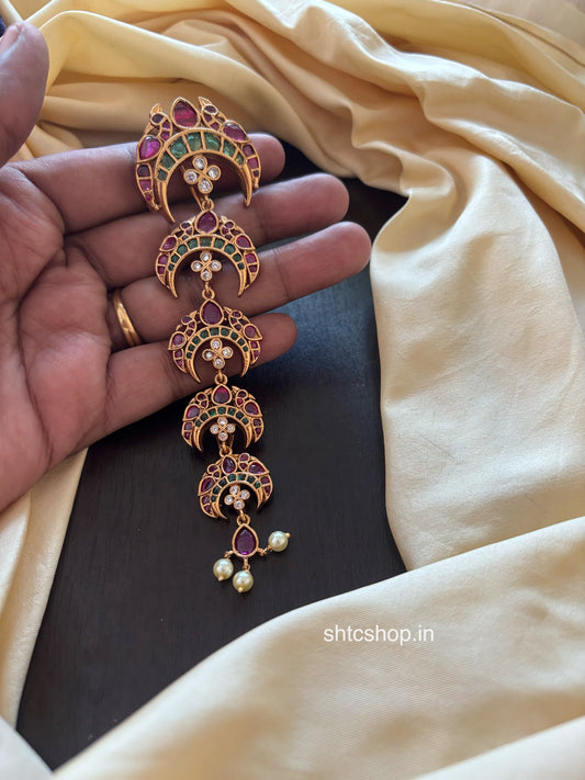 Short Jadabilla with Kempu Stones - SHTC1829