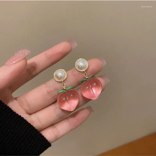 Quirky Peach Earrings - KE182