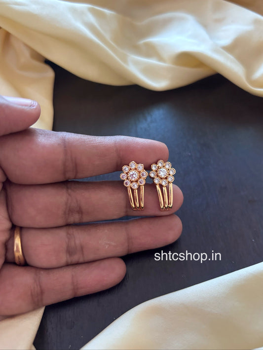 Impon / Five Metal Earrings with AD Stone Fusion of Tradition with Modern Look - SHTC1832