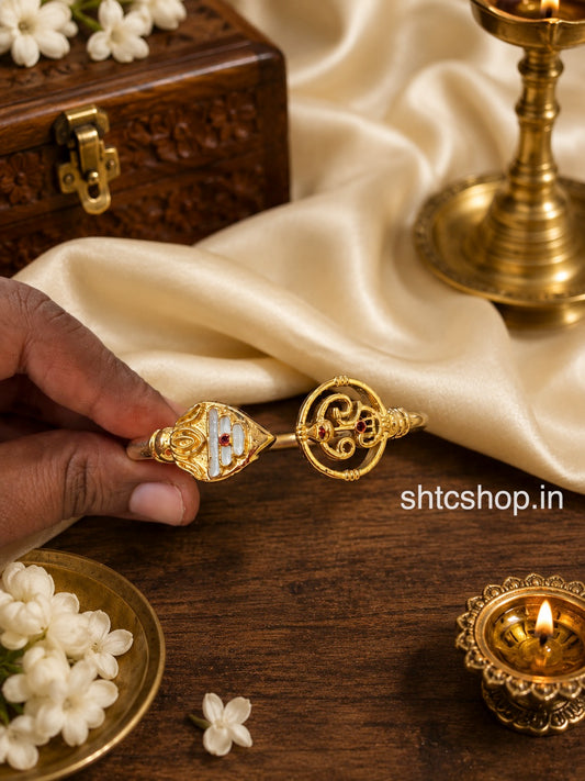 Five Metal Panchalogam Men’s Kada Bangle – Impon Finish (Fits up to 2.8 Size) - SHTC1895