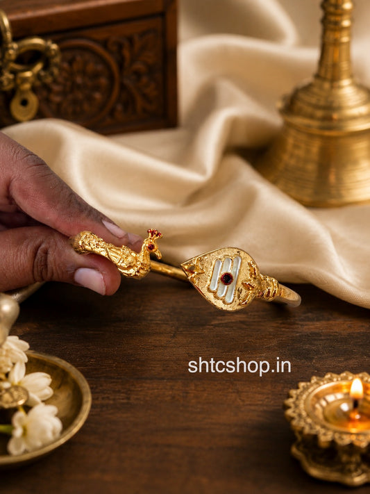 Five Metal Panchalogam Men’s Kada Bangle – Impon Finish (Fits up to 2.10 Size) - SHTC1896
