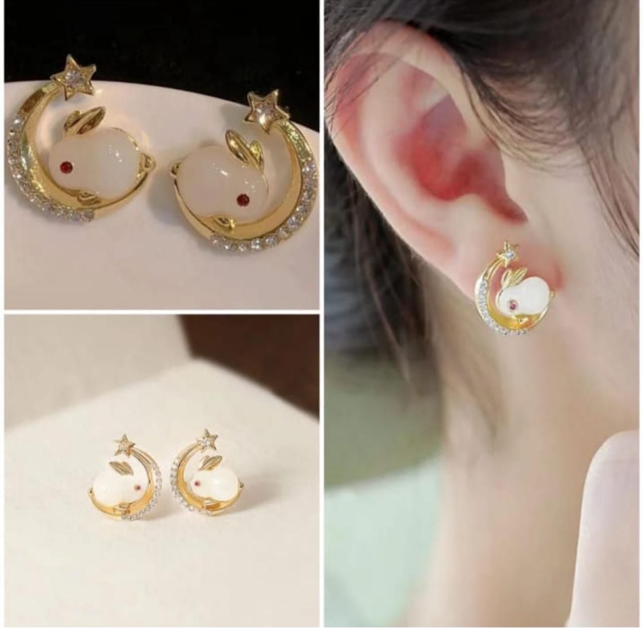 Cute Rabbit Studs - KE209